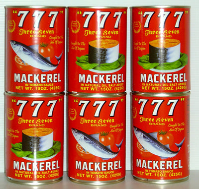 Fiji Ocean Tin Fish  or 777 Mackeral in Natural Oil (Pack of 10)