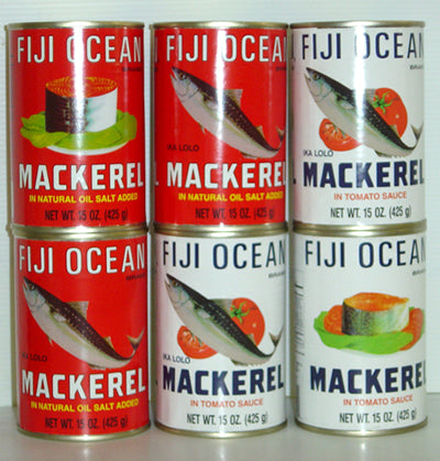 Fiji Ocean Tin Fish  or 777 Mackeral in Natural Oil (Pack of 10)