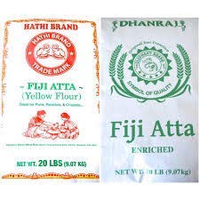 Fiji Atta (Yellow or White Flour) 20lb Bag