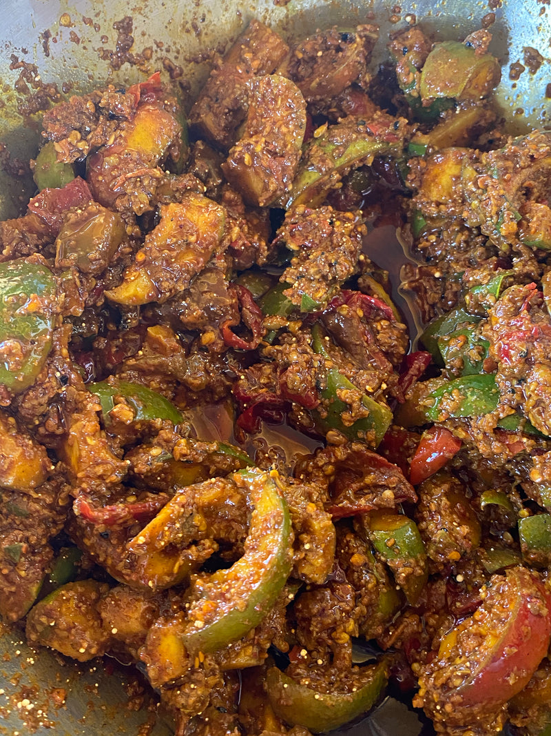 Fresh Homemade Mango Achar - small jar with less sodium