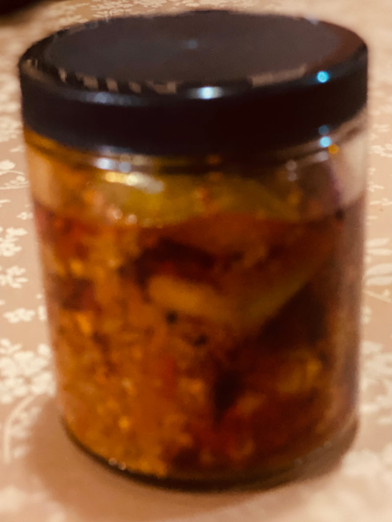 Fresh Homemade Mango Achar - small jar with less sodium